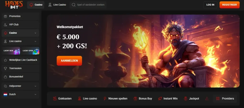 Officiële website van HadesBet