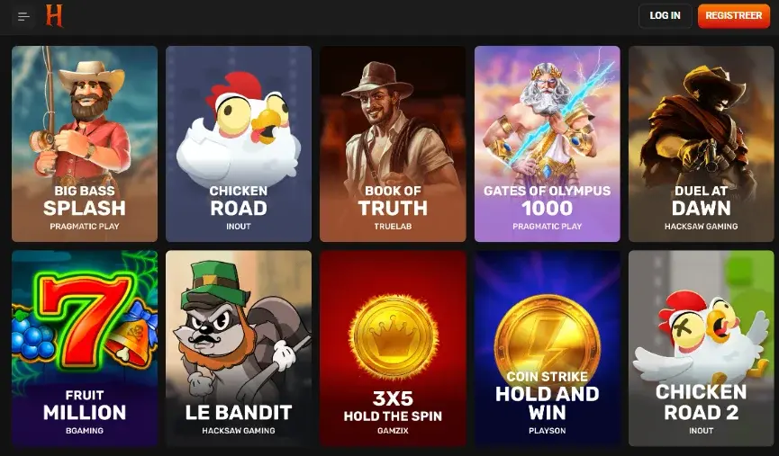 HadesBet Casinospellen en Slots