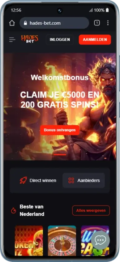 Hades Bet Casino-app voor Android