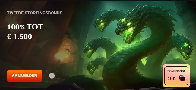 HadesBet-bonus voor tweede storting